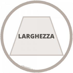Taglio a 45° sulla larghezza in 2 lati