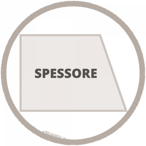 Taglio a 45°  sullo spessore in 1 lato
