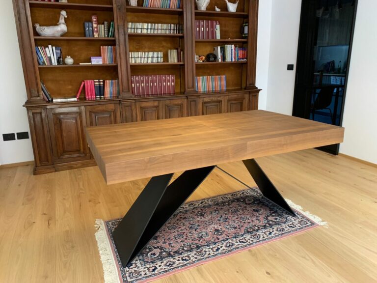 Pizzitutti - Table d'appoint - NUOVO Legno massello laccato/vetro
